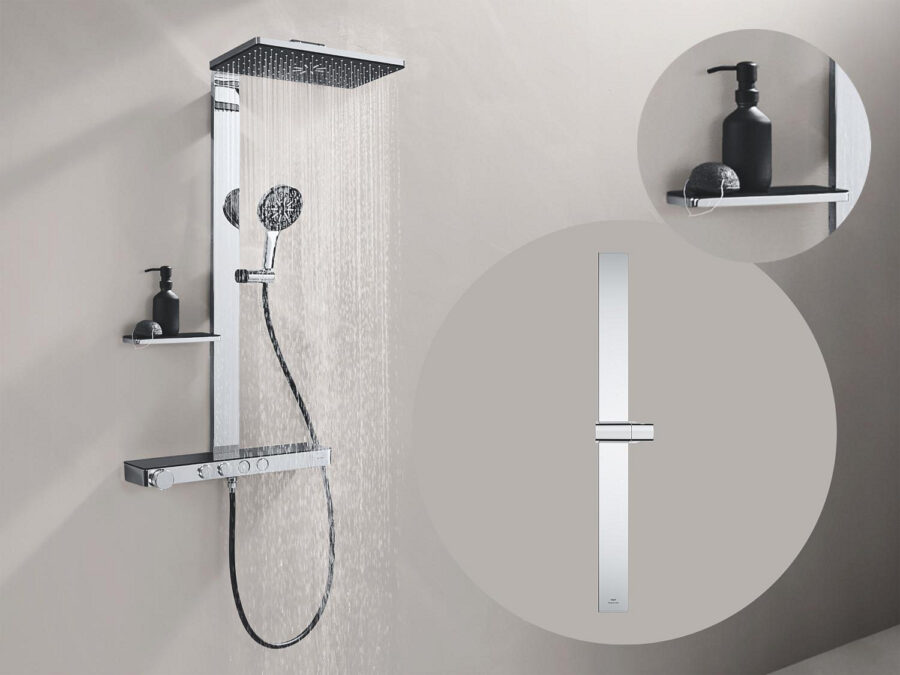 Rainshower Aqua Pure chromuota dušo sistema su termostatu, 100964KI00 - Image 4