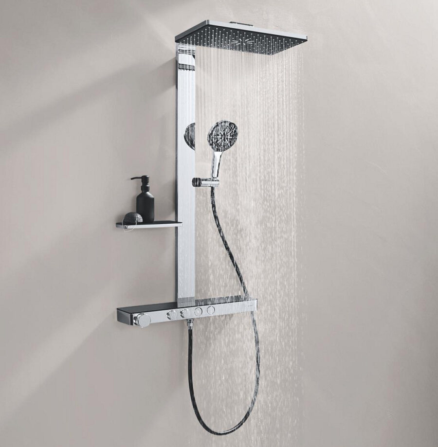 Rainshower Aqua Pure chromuota dušo sistema su termostatu, 100964KI00 - Image 2