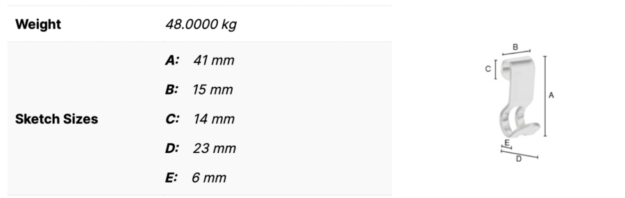 Smedbo Sideline muilo krepšių kabliukai, pora, DK2100 - Image 3