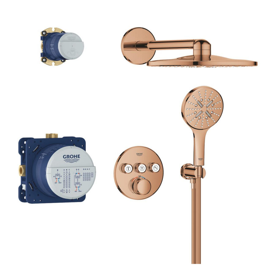 Grohtherm SmartControl paslėpta dušo sistema su Rainshower SmartActive 310, 34863DA0 - Image 2